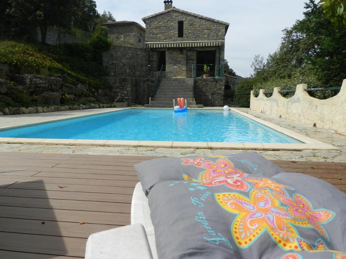 Chambre Cevennes: Piscine, Lamas, Riviere Cros  Exterior photo